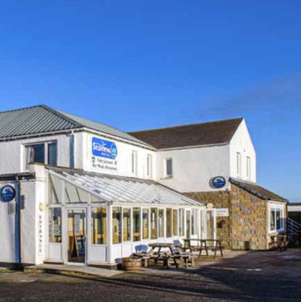 Outside view of the Sea View Hotel